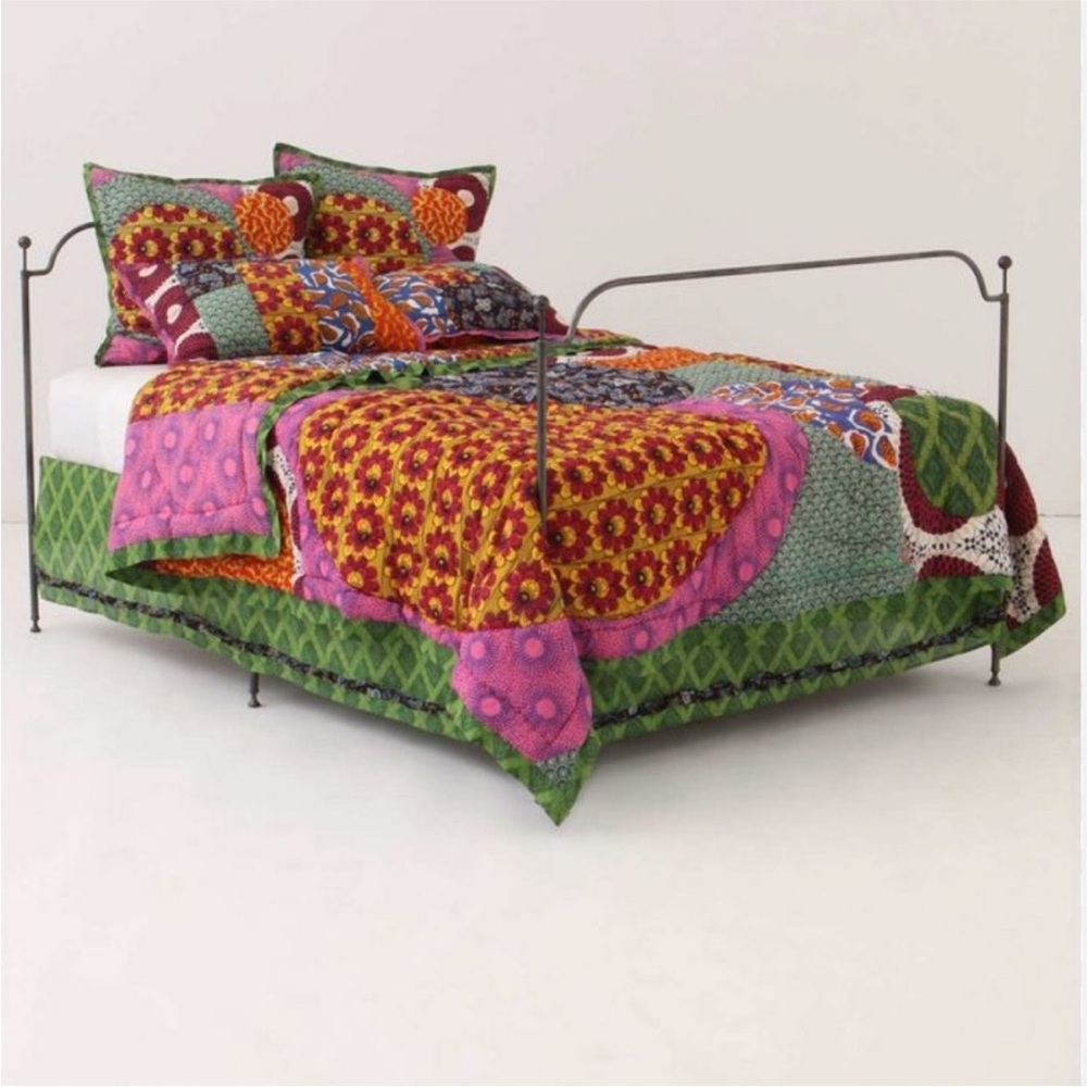 Rare Anthropologie Yoruba Quilt/comforter twin